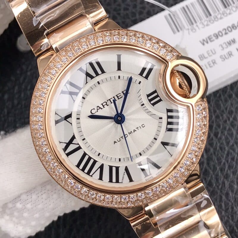 ĐỒNG HỒ CARTIER BALLON BLEU REP 11 NIỀNG KIM CƯƠNG