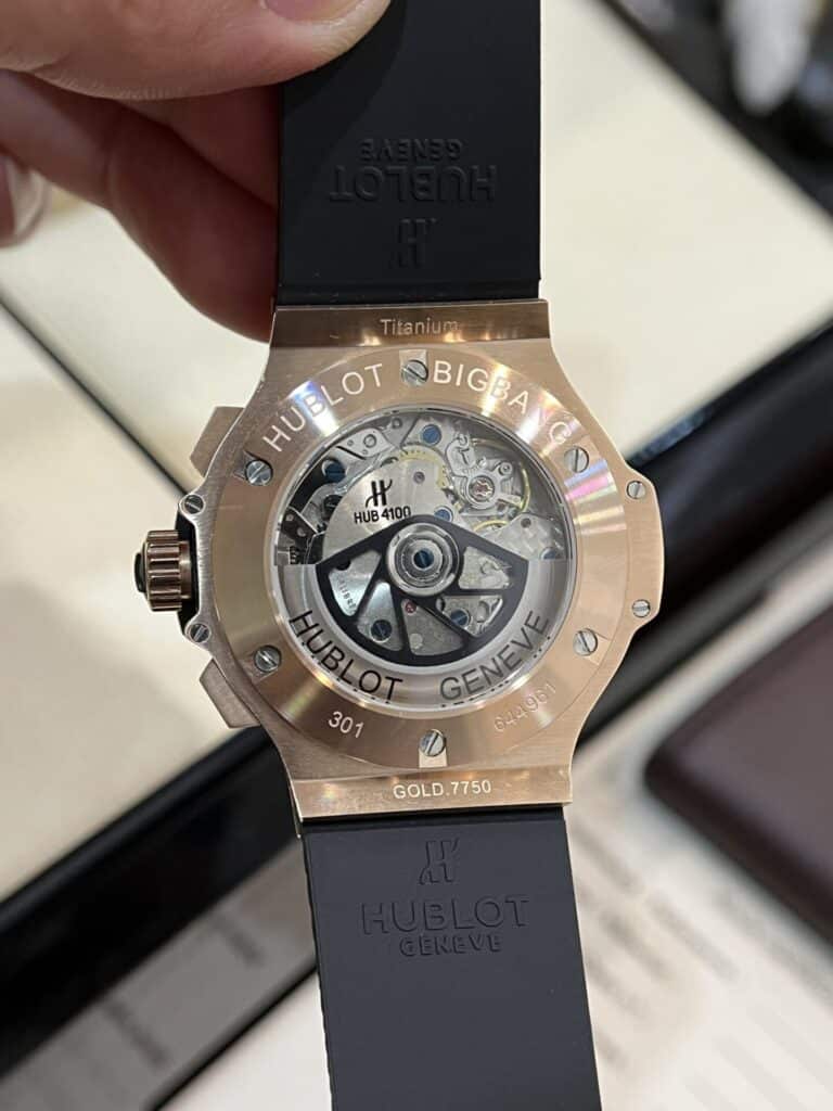 ĐỒNG HỒ HUBLOT BIG BANG CHRONOGRAPH KING GOLD REP 11 MÀU ĐEN 44MM