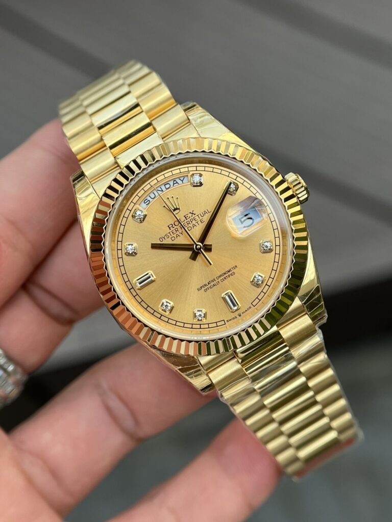 ĐỒNG HỒ ROLEX DAY-DATE FULL GOLD REPLICA 11 40MM