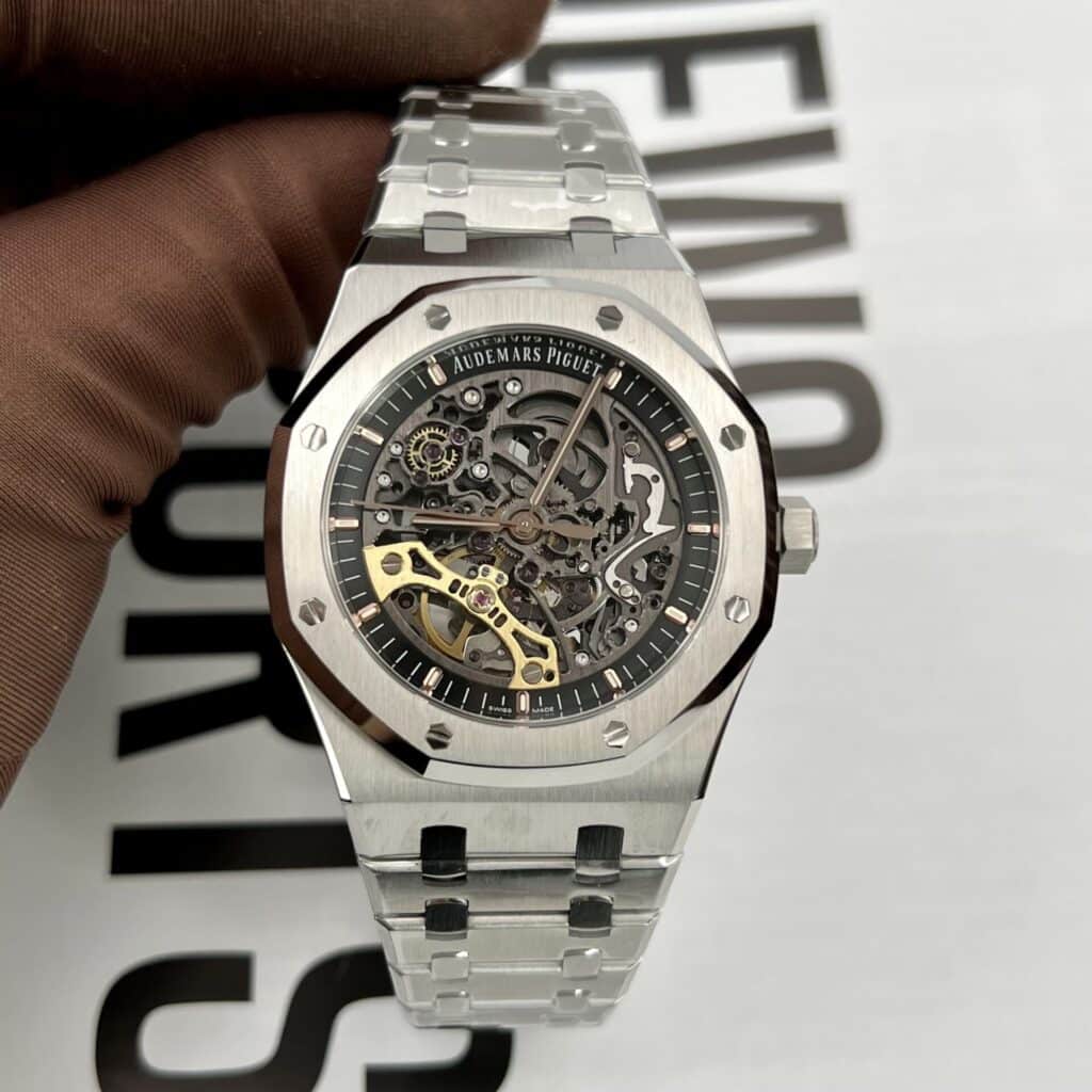 AUDEMARS PIGUET ROYAL OAK SKELETON 15407ST.OO.1220ST.01 REPLICA CAO CẤP