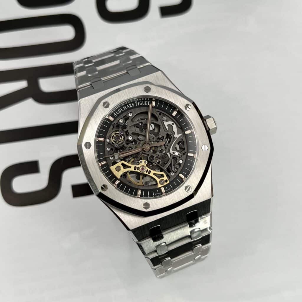 AUDEMARS PIGUET ROYAL OAK SKELETON 15407ST.OO.1220ST.01 REPLICA CAO CẤP