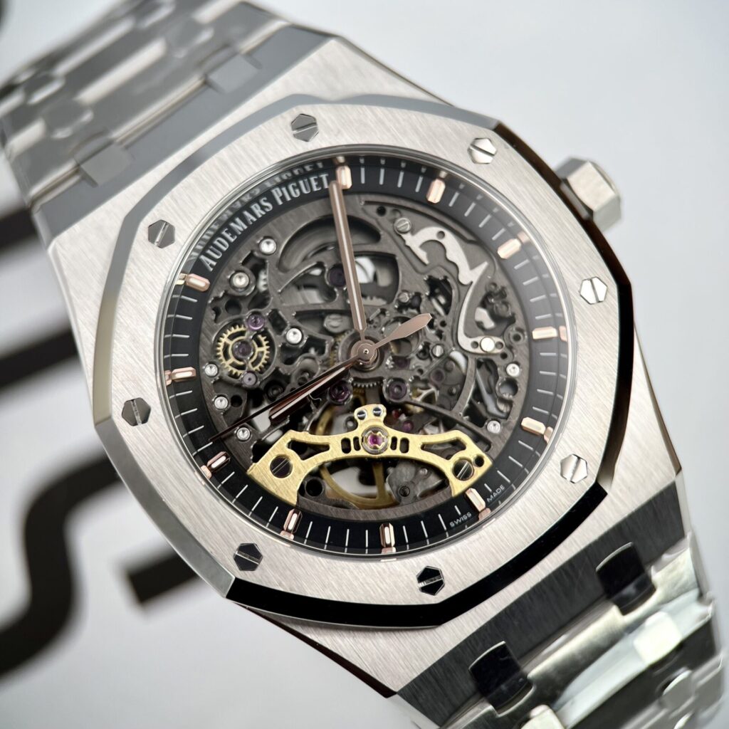 AUDEMARS PIGUET ROYAL OAK SKELETON 15407ST.OO.1220ST.01 REPLICA CAO CẤP