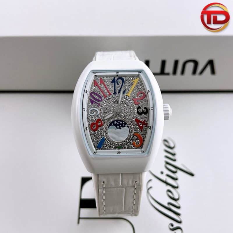 ĐỒNG HỒ FRANCK MULLER REP CAO CẤP V32 ABF MẶT SỐ ĐÍNH FULL ĐÁ