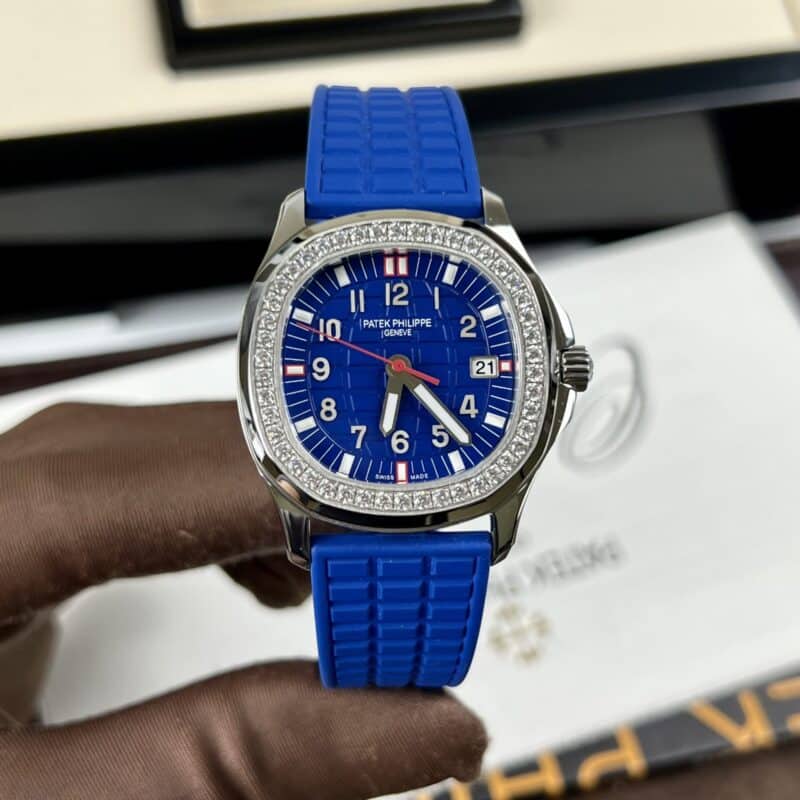 ĐỒNG HỒ NỮ PATEK PHILIPPE AQUANAUT 5067 MÀU XANH NAVY FAKE 1:1 THỤY SỸ