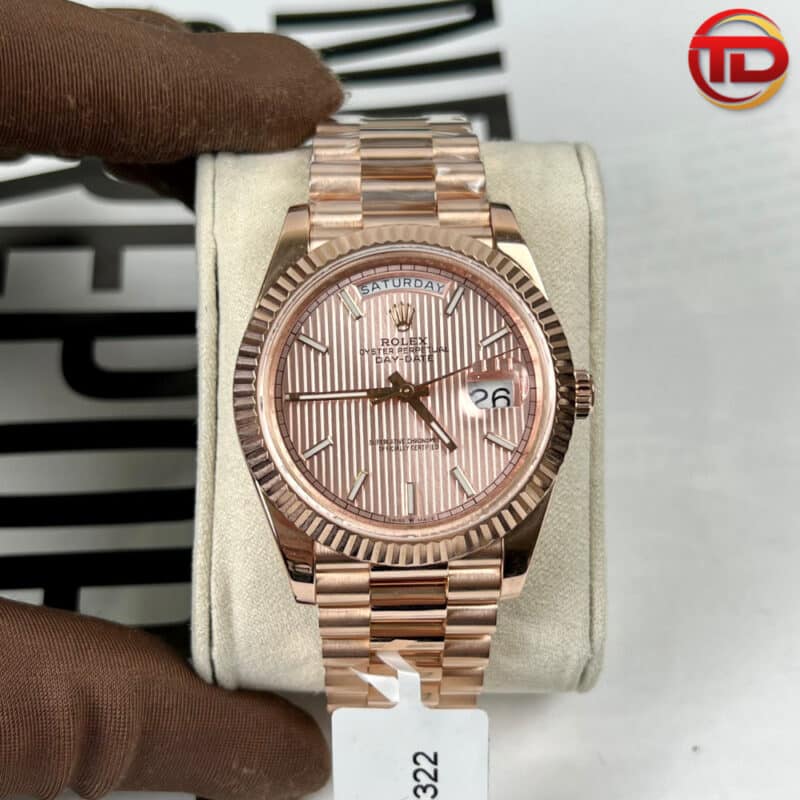 ĐỒNG HỒ ROLEX DAY-DATE 40 228235 REP 11 BỌC VÀNG EVEROSE 40MM