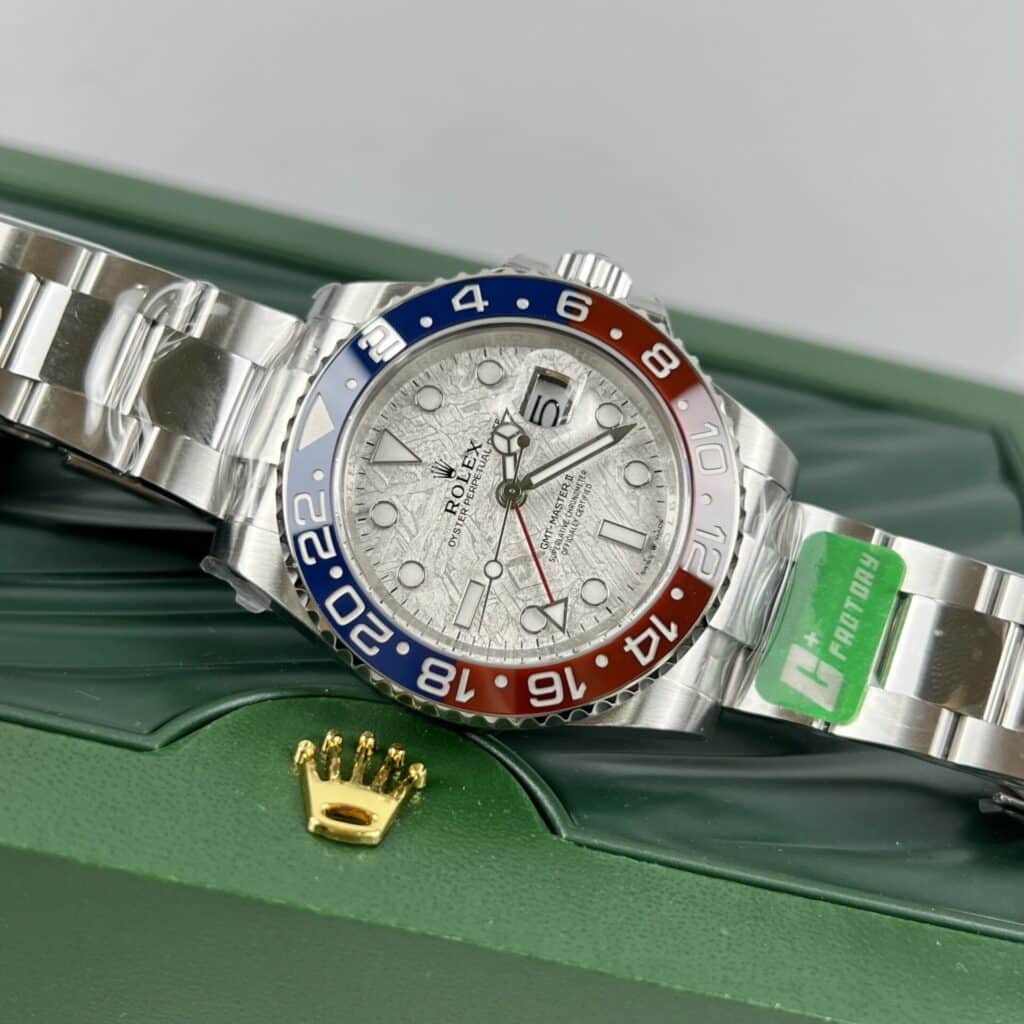 ĐỒNG HỒ ROLEX GMT-MASTER II PEPSI MẶT THIÊN THẠCH REPLICA CAO CẤP