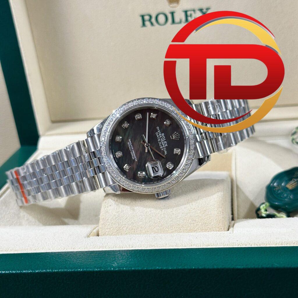 ĐỒNG HỒ ROLEX DATEJUST 116234 NIỀNG ĐÁ MẶT XÀ CỪ TÍM FAKE 1:1 CAO CẤP