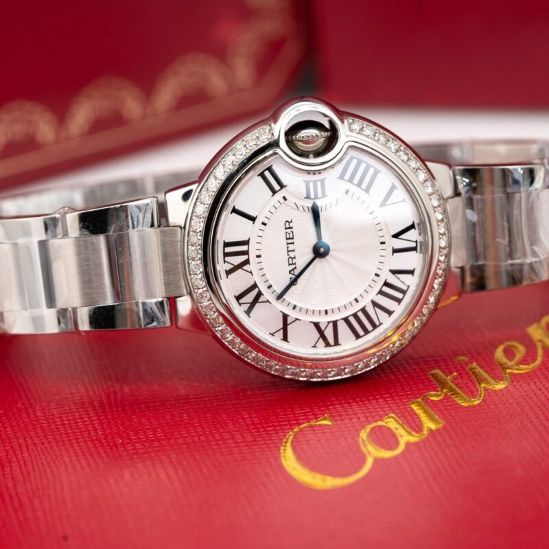 ĐỒNG HỒ NỮ CARTIER BALLON BLEU NIỀNG KIM CƯƠNG TỰ NHIÊN