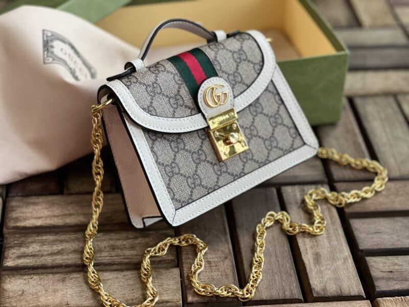 TÚI XÁCH GUCCI CAO CẤP OPHIDIA HỌA TIẾT CHẤT LIỆU CANVAS THỜI TRANG FULLBOX