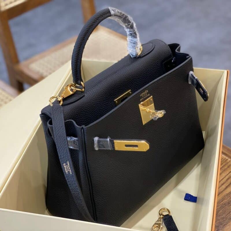 TÚI XÁCH HM HERMES KELLY 28 NGUYÊN BẢN SIÊU CẤP MÀU ĐEN