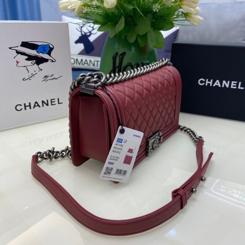 TÚI CHANEL SAC BOY KHÂU TAY SIÊU CẤP MÀU ĐỎ