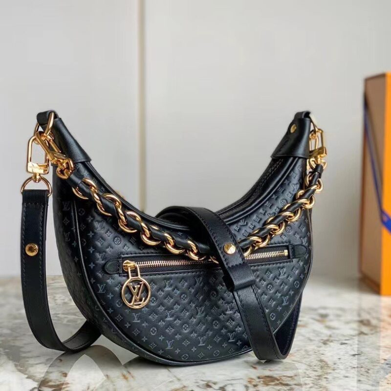 TÚI LV LOUIS VUITTON LOOP BAGUETTE BAG BLACK SIÊU CẤP