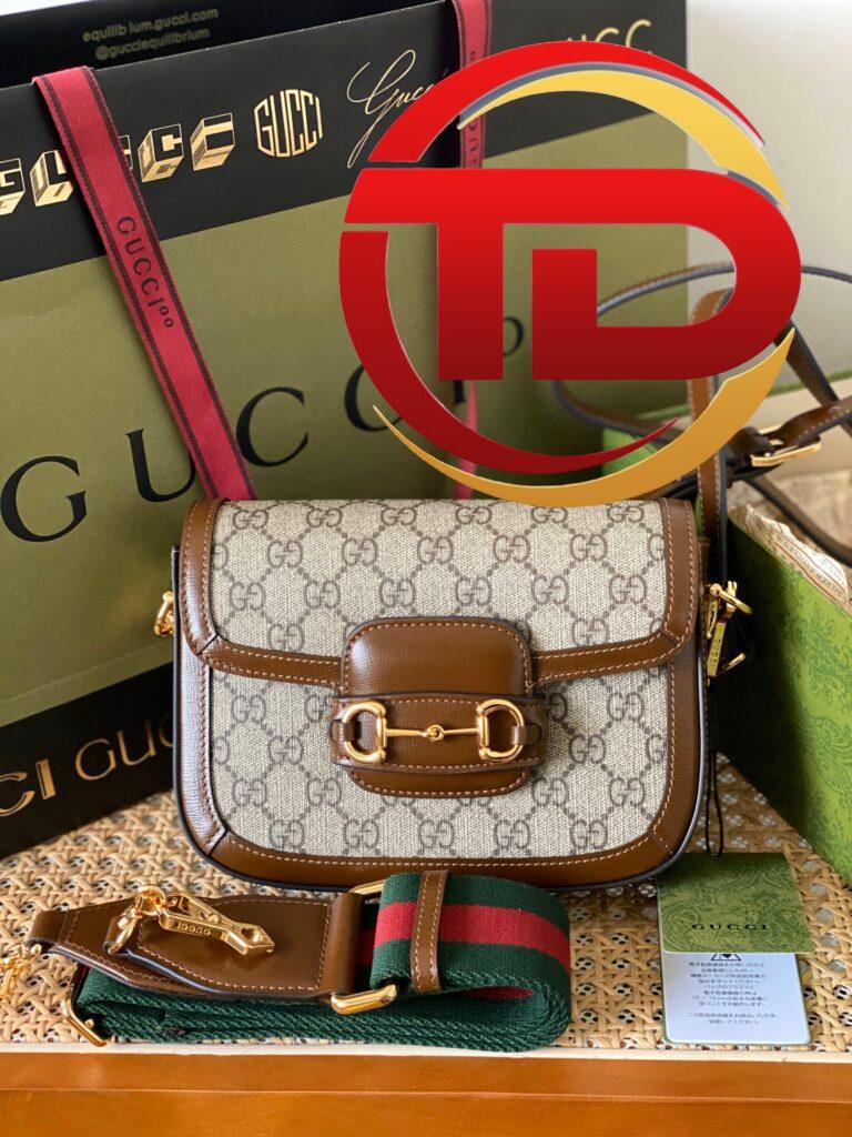 TÚI GUCCI HORSEBIT 1955 MINI BAG SIÊU CẤP MÀU NÂU