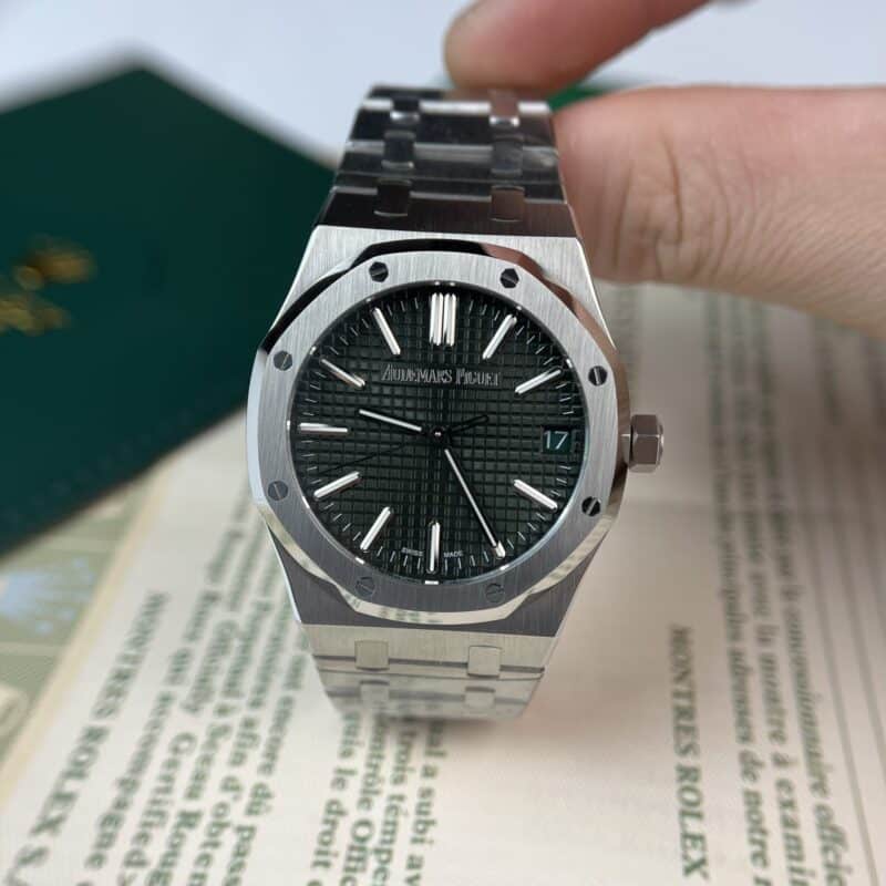 ĐỒNG HỒ AUDEMARS PIGUET ROYAK OAK 16202 MẶT XANH RÊU FAKE SIÊU CẤP KZF 39MM