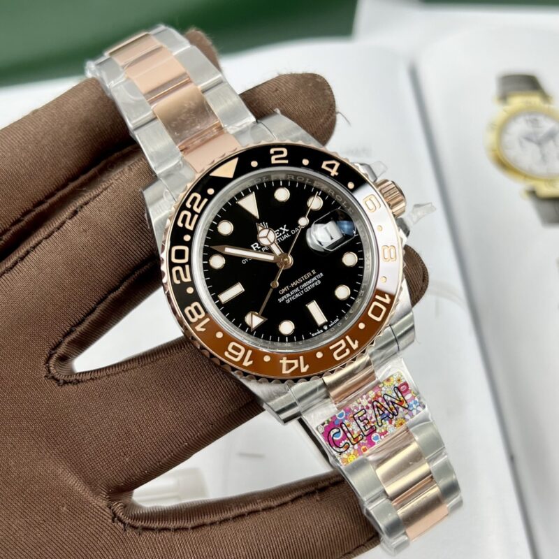 ĐỒNG HỒ ROLEX GMT-MASTER II 126711CHNR ROOTBEER BỌC VÀNG CLEAN FACTORY