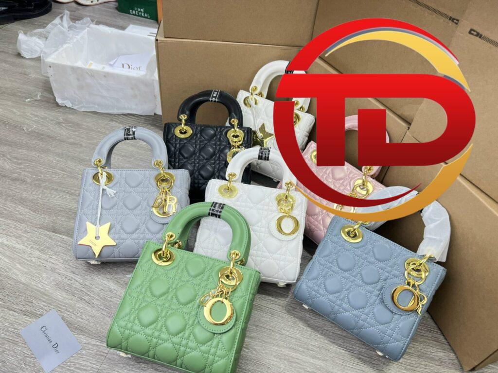 TÚI XÁCH LADY DIOR MINI SIZE NGUYÊN BẢN TAG VÀNG