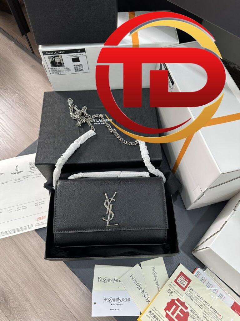 TÚI YSL SAINT LAURENT HANDBAGS KATE NGUYÊN BẢN KHÓA BẠC