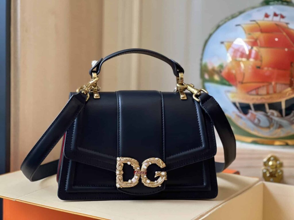 TÚI DOLCE GABBANA D&G WOMEN AMORE BAG IN CALFSKIN LEATHER NGUYÊN BẢN