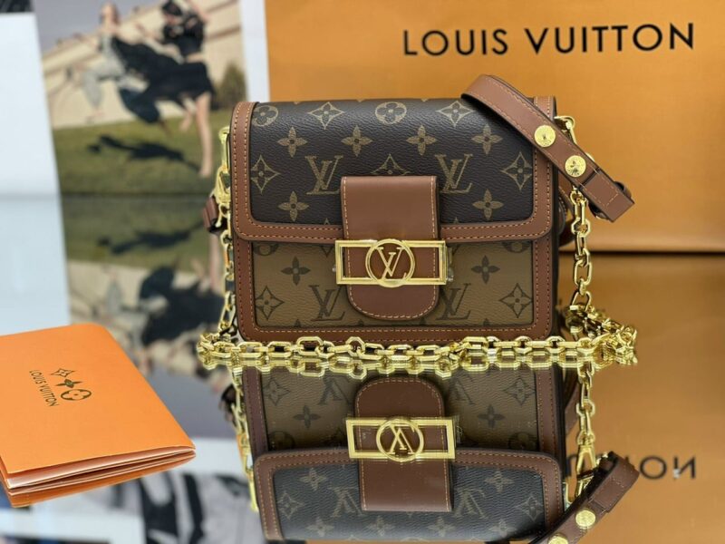 TÚI LV LOUIS VUITTON DAUPHINE MINI BAG MONOGRAM SUPER VIP MÀU NÂU