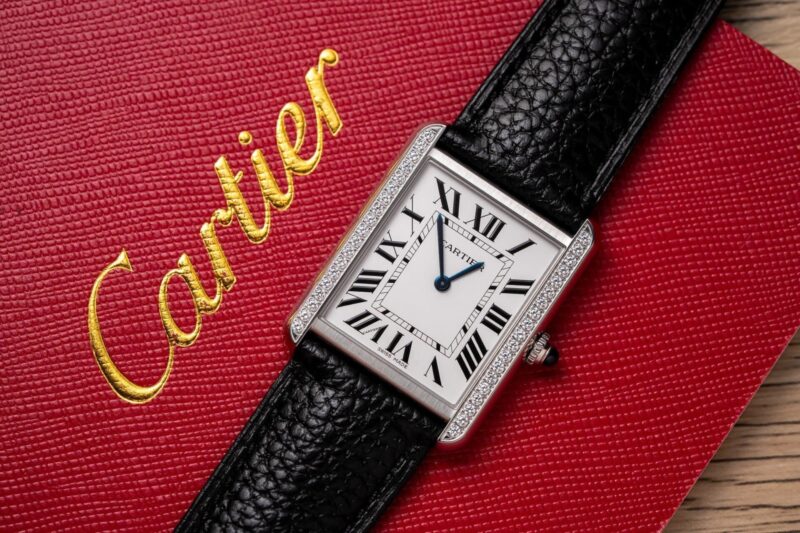 ĐỒNG HỒ CARTIER TANK MUST W4TA0017 VIỀN ĐÁ REPLICA CAO NHẤT 33.7MM