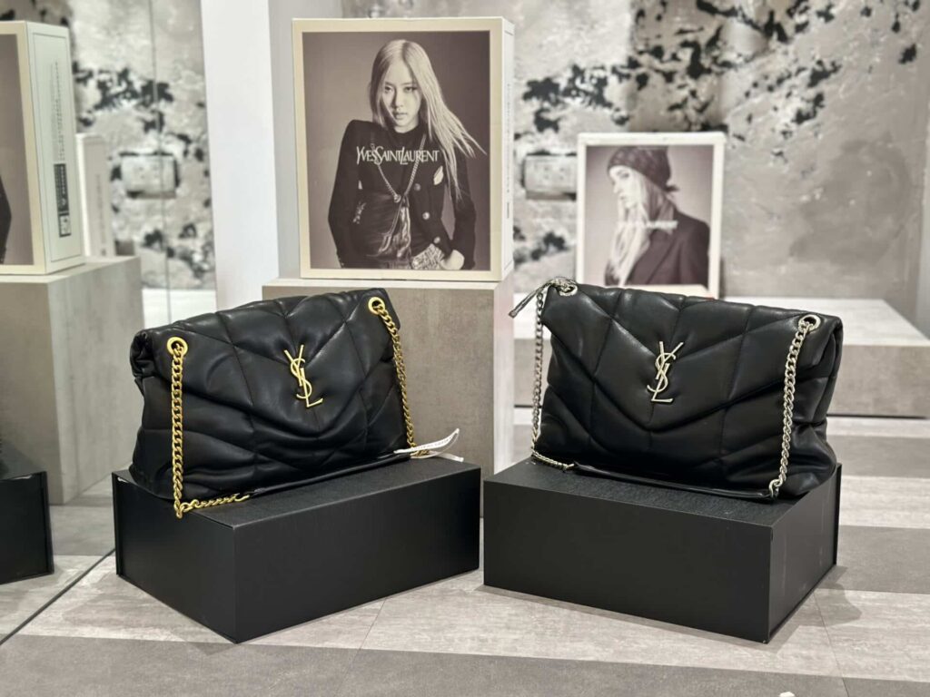 TÚI YSL SAINT LAURENT PUFFER MEDIUM CHAIN BAG IN QUILTED LAMBSKIN SUPER