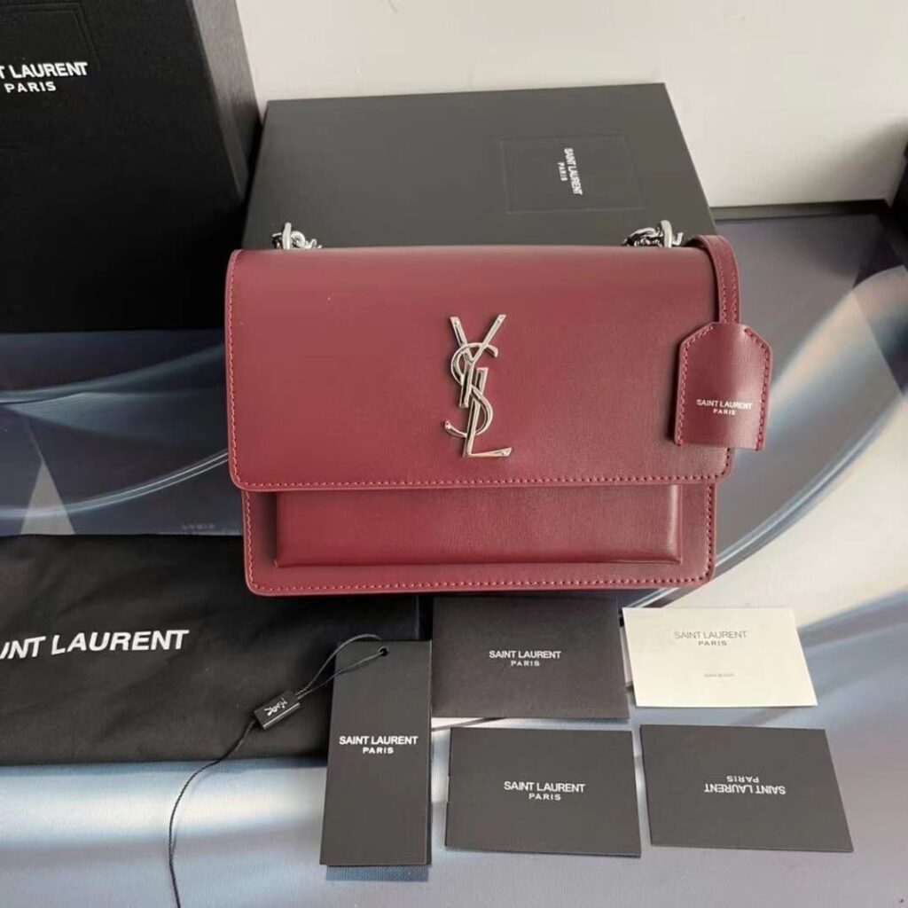 TÚI YSL SAINT LAURENT SUNSET MEDIUM NGUYÊN BẢN MÀU ĐỎ