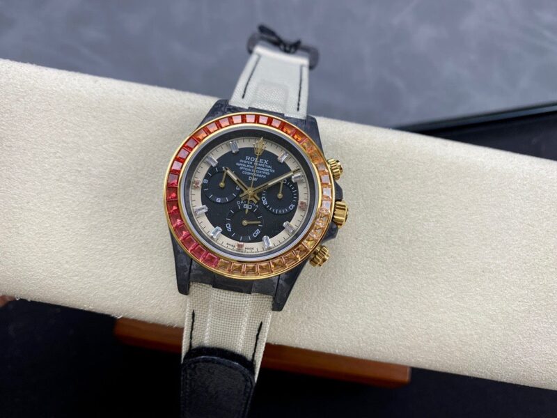 ROLEX DAYTONA DIW RAINBOW SUNRAY CARBON FIBER REPLICA