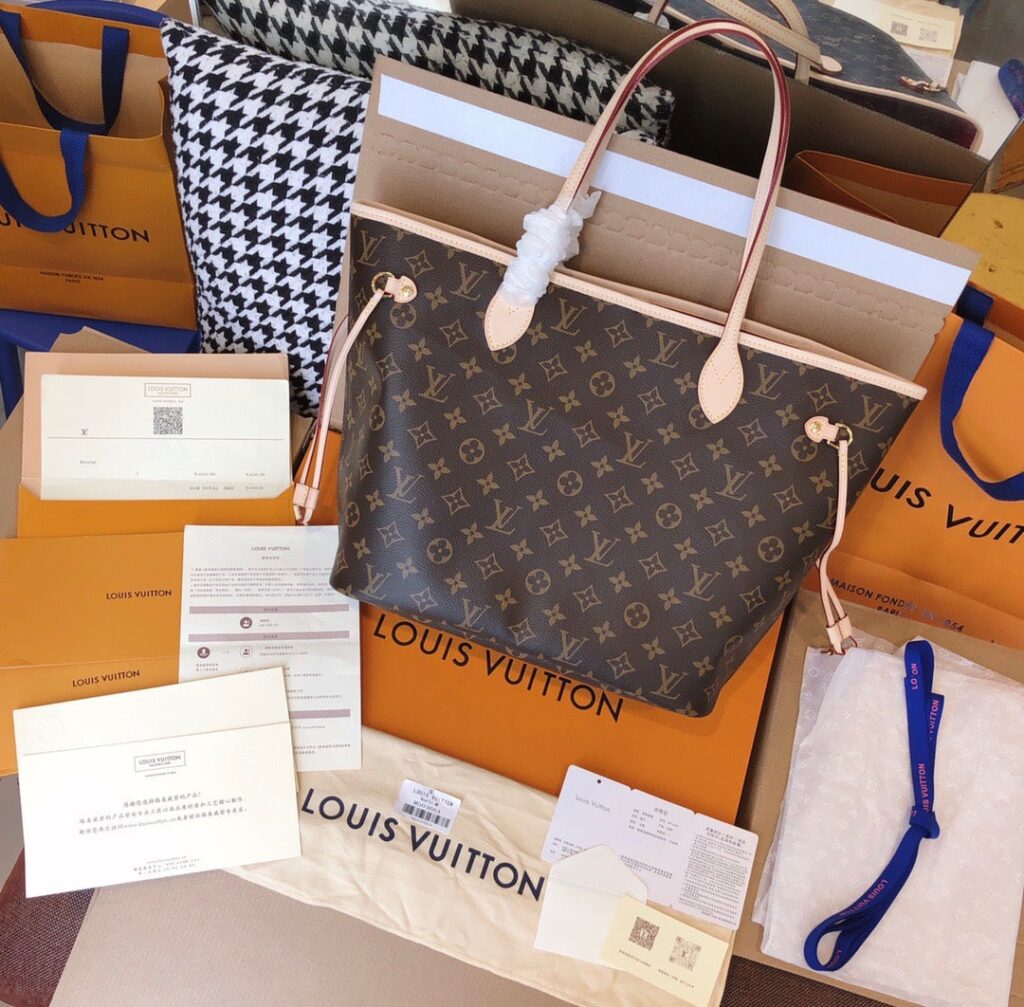 TÚI LV LOUIS VUITTON NEVERFULL MM MONOGRAM TOTE BAG SIÊU CẤP