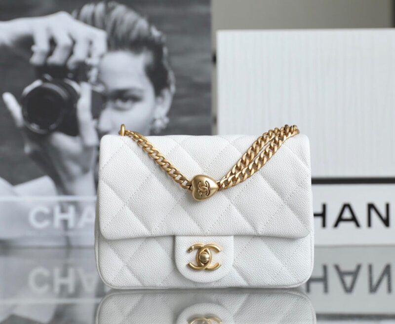 TÚI CHANEL CLASSIC MINI FLAP BAG C20 SIÊU CẤP MÀU TRẮNG