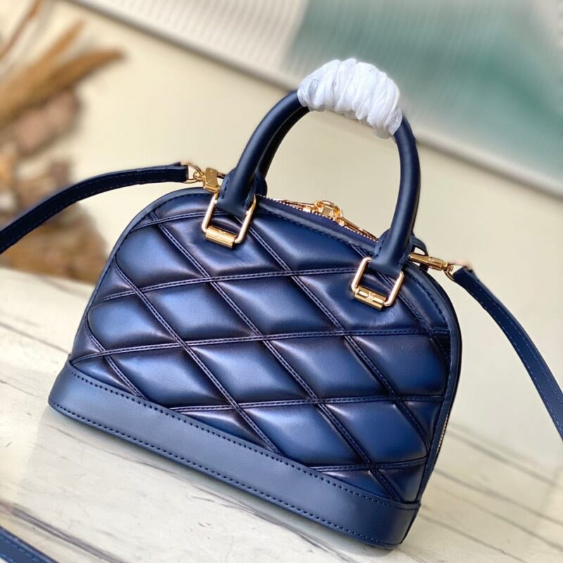 TÚI XÁCH LV LOUIS VUITTON ALMA BB MALLETAGE SIÊU CẤP MÀU XANH MARINE