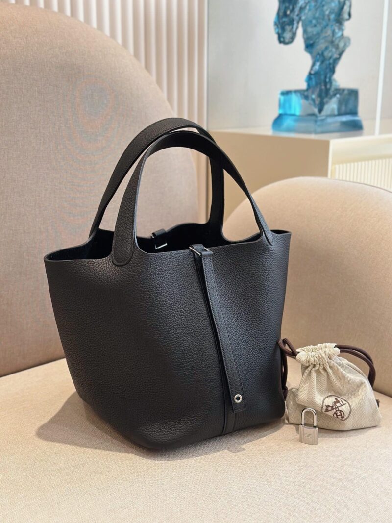 TÚI XÁCH HERMES PICOTIN LOCK 22 BLACK BAG SIÊU CẤP