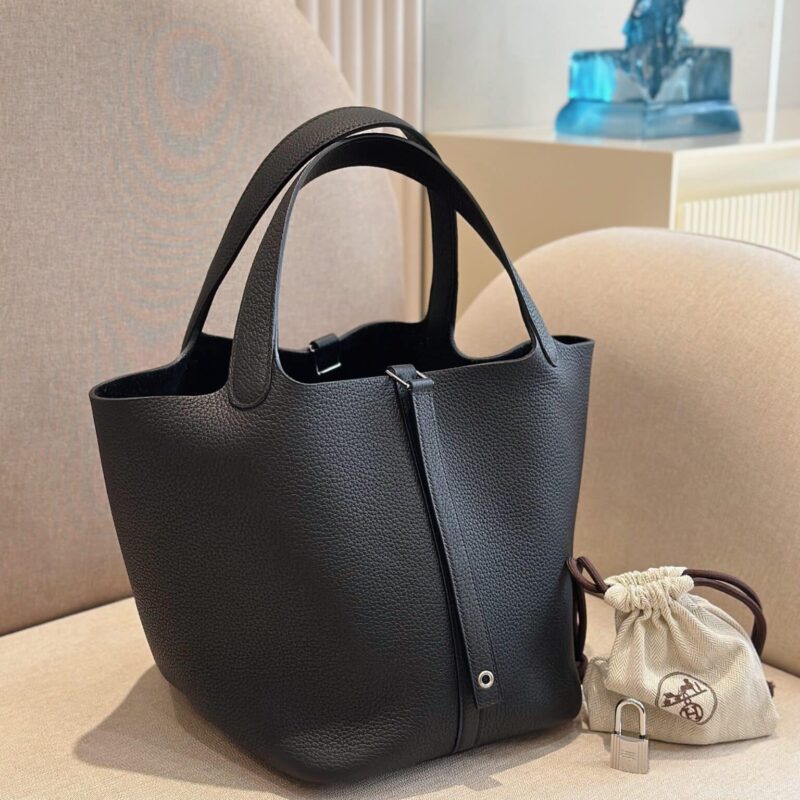 TÚI XÁCH HERMES PICOTIN LOCK 22 BLACK BAG SIÊU CẤP